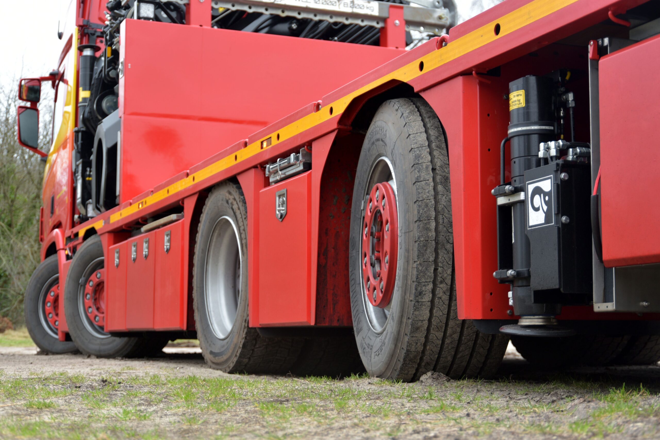 SCANIA 8x2 Wide Spread met HIAB IQ1188 gestuurde assen gw